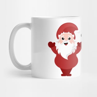 Santa Claus, snowman and red nosed reindeer Mug